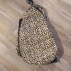 Leopard print tennis bag